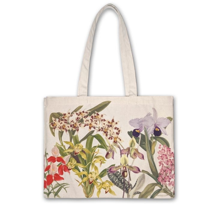 Kew Orchids Large Tote Bag
