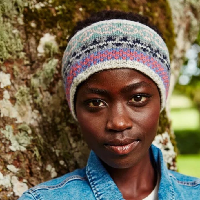 Classic Fairisle Headband, Oatmeal
