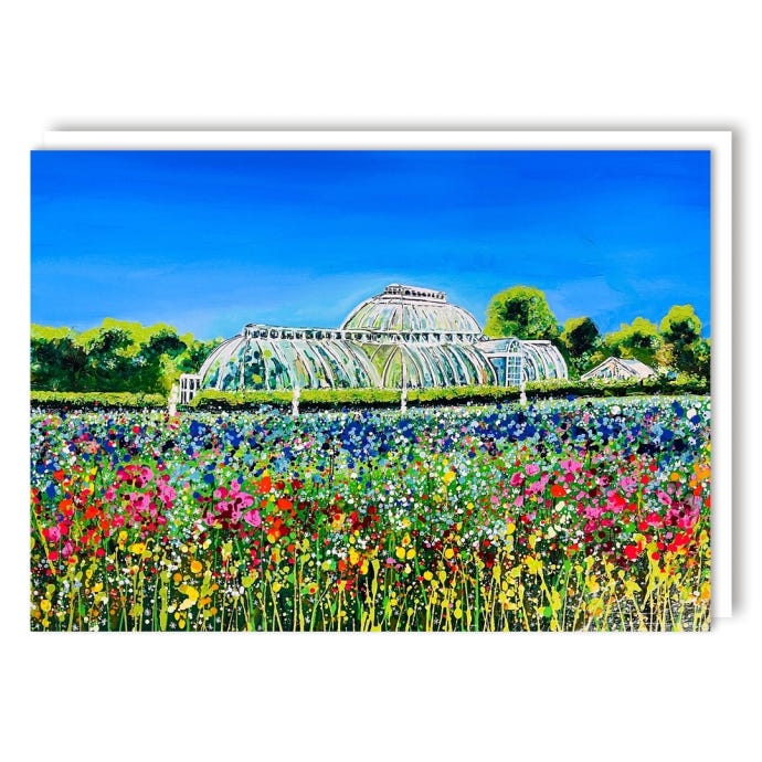 Sally Oasis Palm House Greeting Card