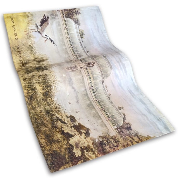 Kew Gardens Palm House & Heron Tea Towel