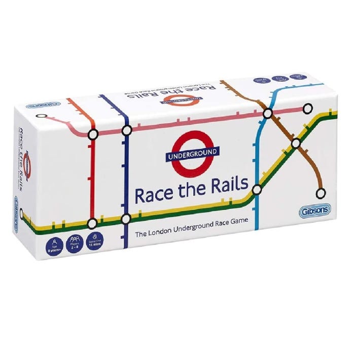 Race The Rails TFL Game
High quality card game inspired by Transport For London, and perfect for an adult or teenage gift.