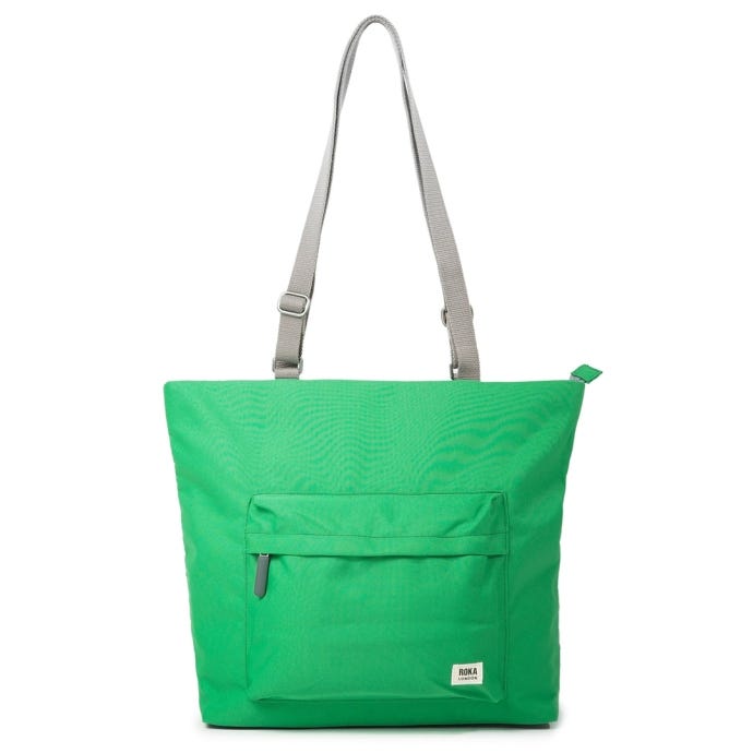 Roka Recycled Canvas Trafalgar Tote Bag, Mountain Green