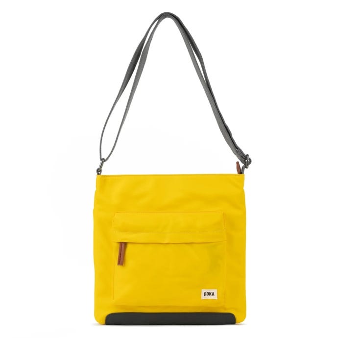 Roka Recycled Nylon Kennington Bag Mustard front