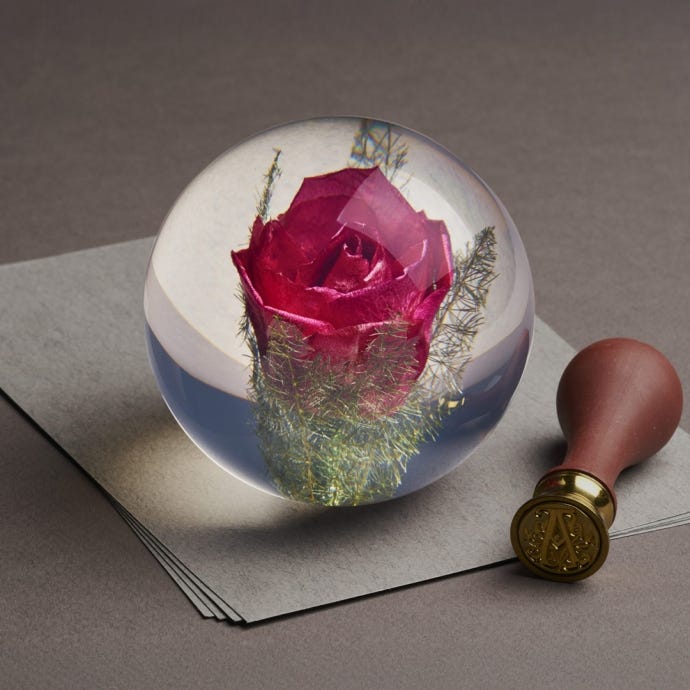 Rose Small Paperweight
