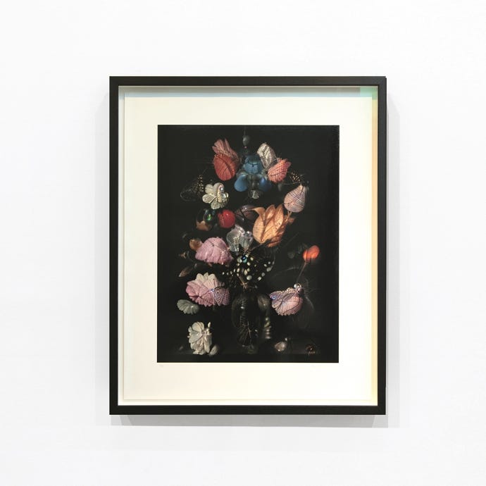 Mat Collishaw Signed Print - Framed, Senseless Universe