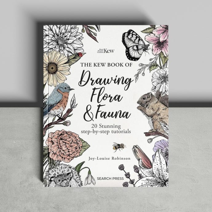 The Kew Book of Drawing Flora and Fauna cover