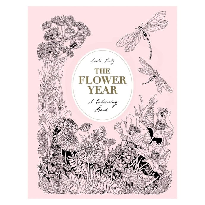 The Flower Year: A Colouring Book