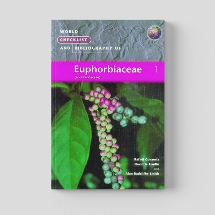 World Checklist and Bibliography of Euphorbiaceae - cover
