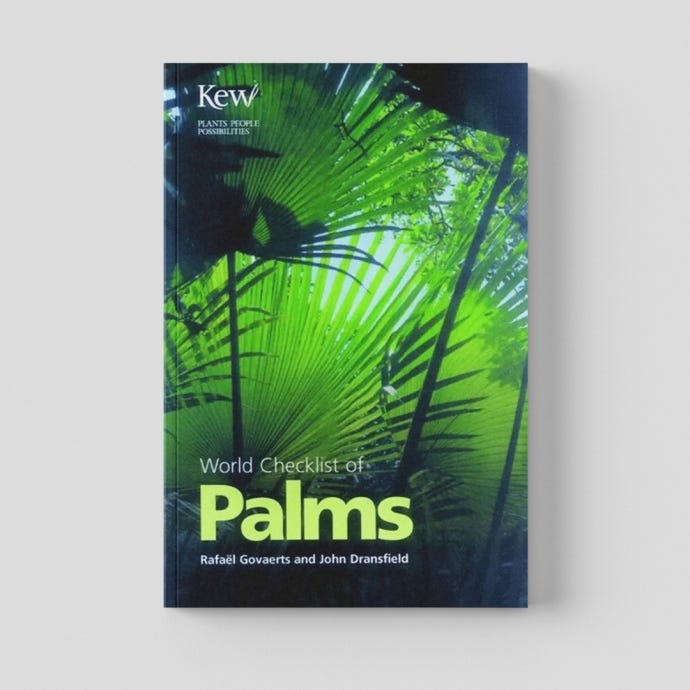 World Checklist of Palms - cover