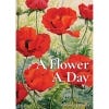 Front cover of the book showing a close up illustration of red poppies