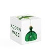 Acorn Vase, Emerald Green, boxed