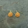 Earrings, Marigold Drop Gold