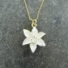 Necklace, Lily White Gold