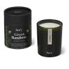 Aery Green Bamboo tube with candle displayed.