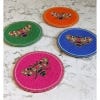 My Doris Love Bee Beaded Coasters, Set of 4