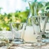 Lifestyle image of the bee tumbler and stemmed glass