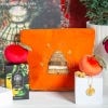 Kew x My Doris Beaded Beehive Make-up Bag, Orange