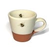 Rustic Terracotta Bee Mug, Cream