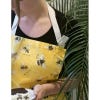Bees of Kew Yellow Kitchen Apron - model image