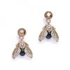 Bejewelled Moth Drop Earrings