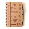 A5 Botanical Notebook with Pen, front view