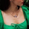 Butterfly Floral Necklace