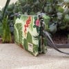 Kew x Roka Palm Print Recycled Carnaby XL Crossbody Bag