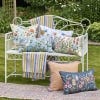 Carousel Recycled Cotton Throw, Striped with cushions