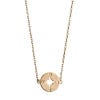 Gold Plated Compass Necklace