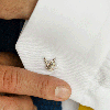 Cufflinks pictured on shirt. Alex's Watering Can cufflinks will be at home on the sleeves of gardeners! Designed for dress shirts, our cufflinks. Silver cufflinks.