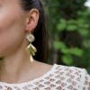Kew x Nordic Flowers Earrings, Daisy Teardrops, lifestyle image
