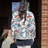 Hand Embroidered Cotton Jacket, Stone