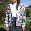 Hand Embroidered Cotton Jacket, Stone