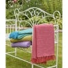 Festival Recycled Cotton Throw, Pink & Orange
