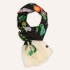 Jungle Print Caviar Oversized Silk Scarf