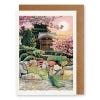 Japanese gateway greeting card by Freya Design