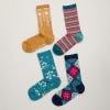 Women's Sparkly Sailor Socks, Box of 4