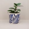Navy Branch Pot Cover Planter from Gisela Graham