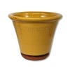 Kew Small Glazed Pot, Yellow