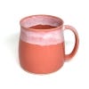 handmade mug, coral