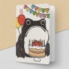 Happy Birthday Frog Greeting Card