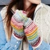Hoxton Stripe Wool Mittens