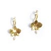 Kew Orchid Pearl Hoop Earrings
