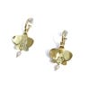 Kew Orchid Pearl Hoop Earrings