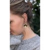 Kew Orchid Pearl Hoop Earrings, lifestyle image