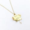 Kew Orchid Pearl Pendant Necklace