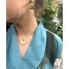 Kew Orchid Pearl Pendant Necklace, lifestyle image