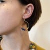 Kantha Petite Gilded Hoop Earrings