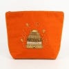 Kew x My Doris Beaded Beehive Make-up Bag, Orange