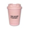 Kew 'Our Future is Botanic' Coffee Mug, Pink - front